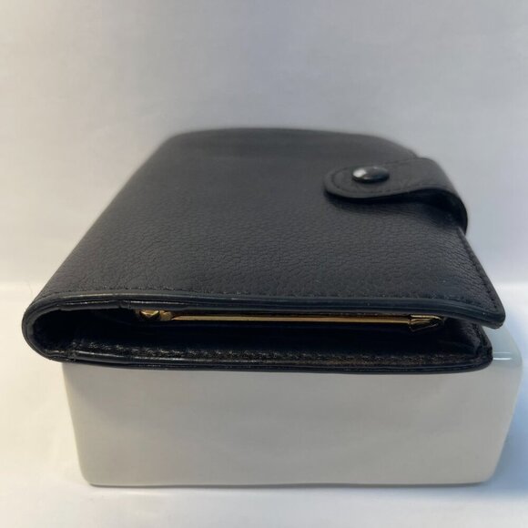 CHANEL Series 3 (1994-1996) Black Caviar Leather Compact Bifold Wallet-Preowned - Picture 2 of 14